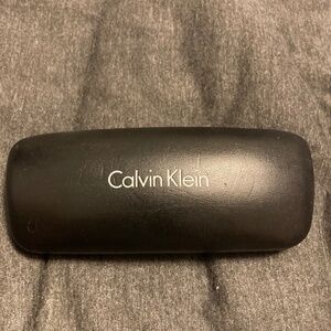 AUTHENTIC - CALVIN KLEIN - BLACK - HARD EYEGLASSES CASE
